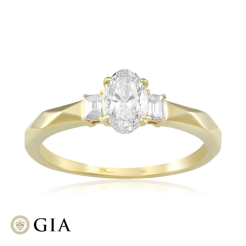 Inel Logodna Aur 18k Diamant GIA BLANCO'S 