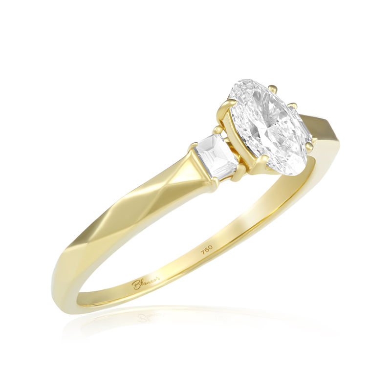 Inel Logodna Aur 18k Diamant GIA BLANCO'S 