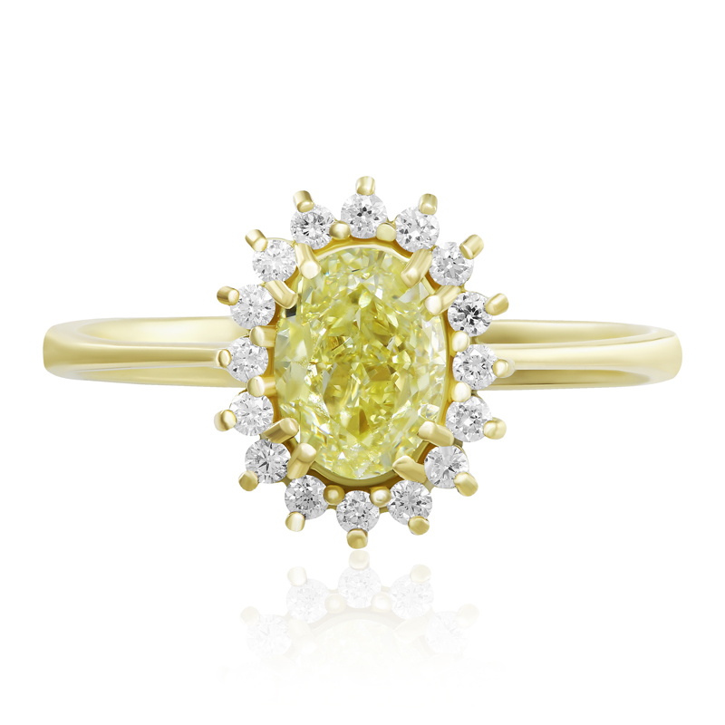 Inel Logodna Aur 18k Diamant GIA BLANCO'S