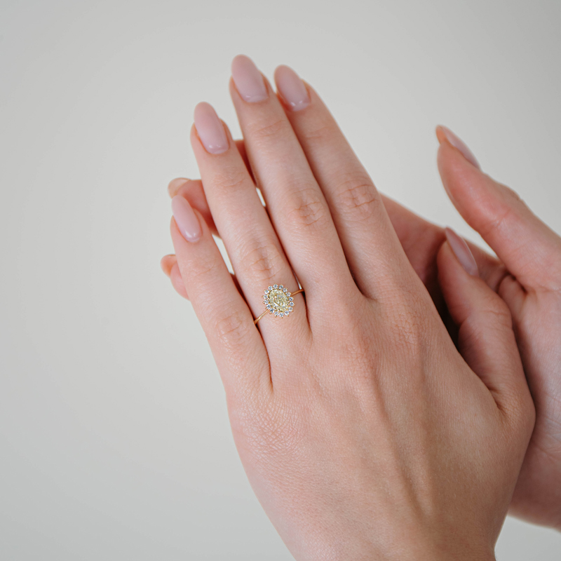 Inel Logodna Aur 18k Diamant GIA BLANCO'S
