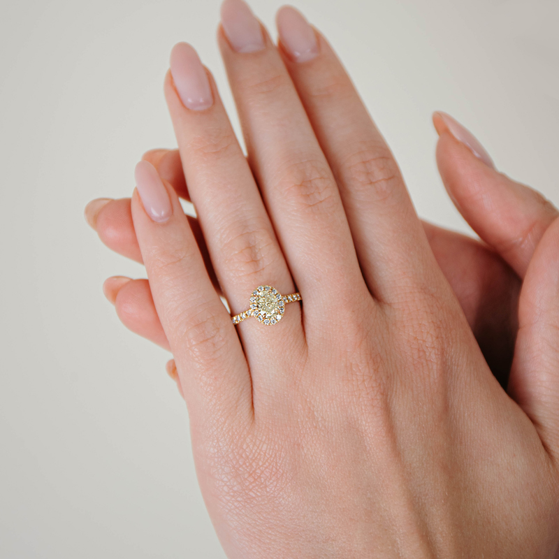 Inel Logodna Aur 18k Diamant GIA BLANCO'S