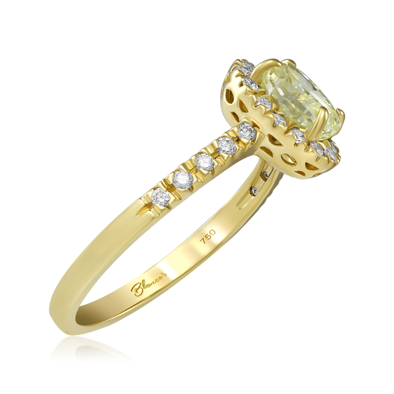 Inel Logodna Aur 18k Diamant GIA BLANCO'S