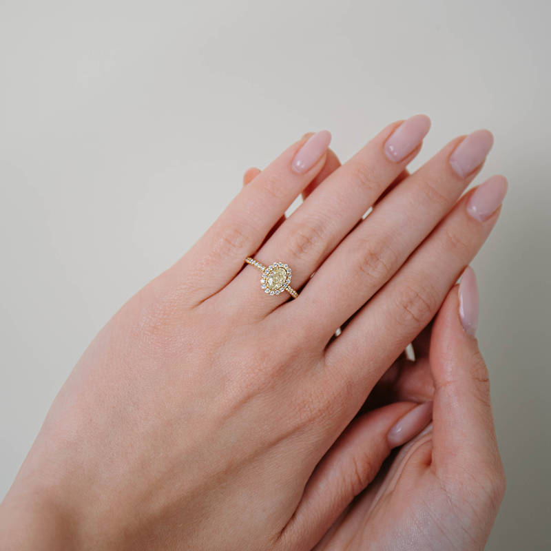 Inel Logodna Aur 18k Diamant GIA BLANCO'S