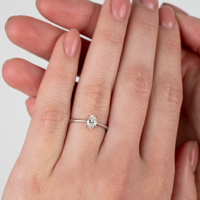 Inel Logodna Aur 18k Diamant GIA BLANCO'S