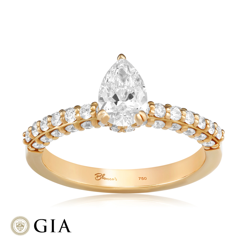 Inel Logodna Aur 18k Diamant GIA BLANCO'S