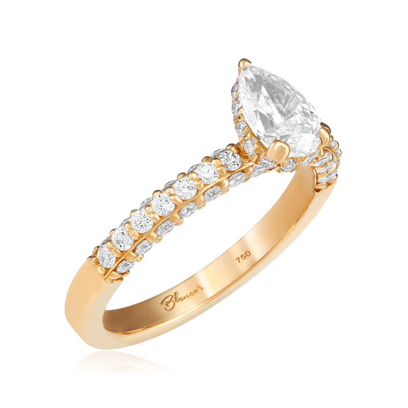 Inel Logodna Aur 18k Diamant GIA BLANCO'S