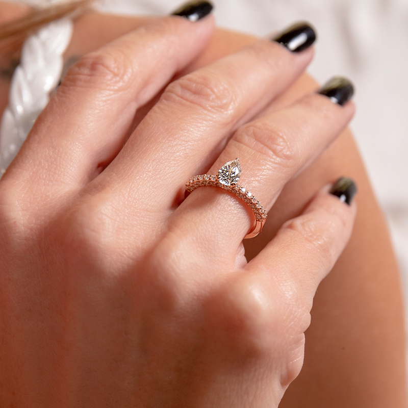 Inel Logodna Aur 18k Diamant GIA BLANCO'S