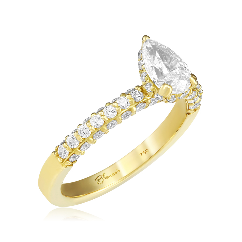 Inel Logodna Aur 18k Diamant GIA BLANCO'S 