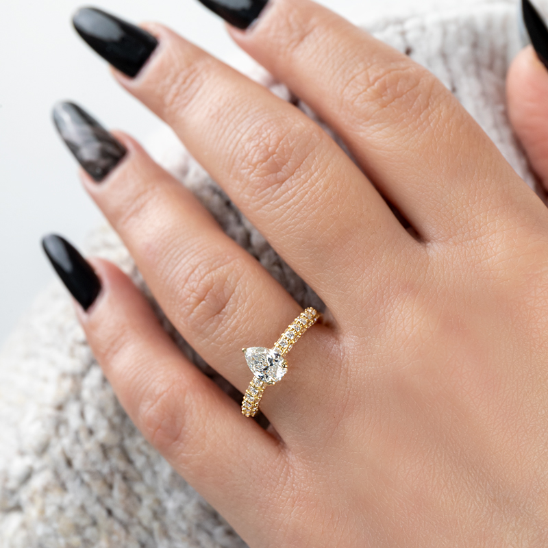 Inel Logodna Aur 18k Diamant GIA BLANCO'S 