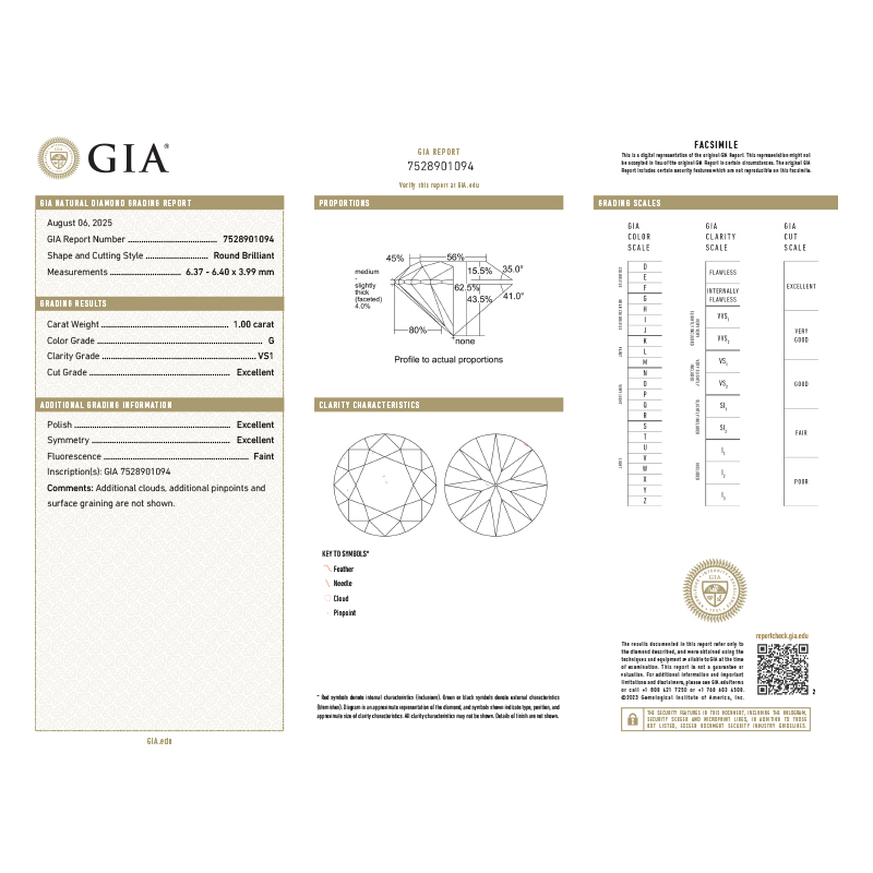 Inel Logodna Aur 18k Diamant GIA BLANCO'S