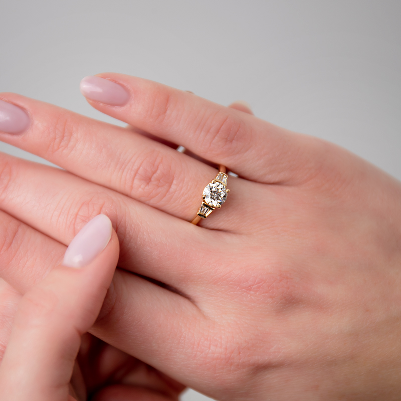 Inel Logodna Aur 18k Diamant GIA BLANCO'S