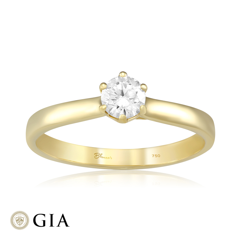 Inel Logodna Aur 18k Diamant GIA BLANCO'S
