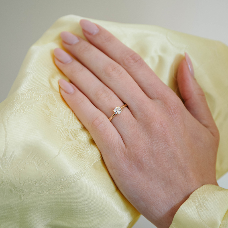 Inel Logodna Aur 18k Diamant GIA BLANCO'S