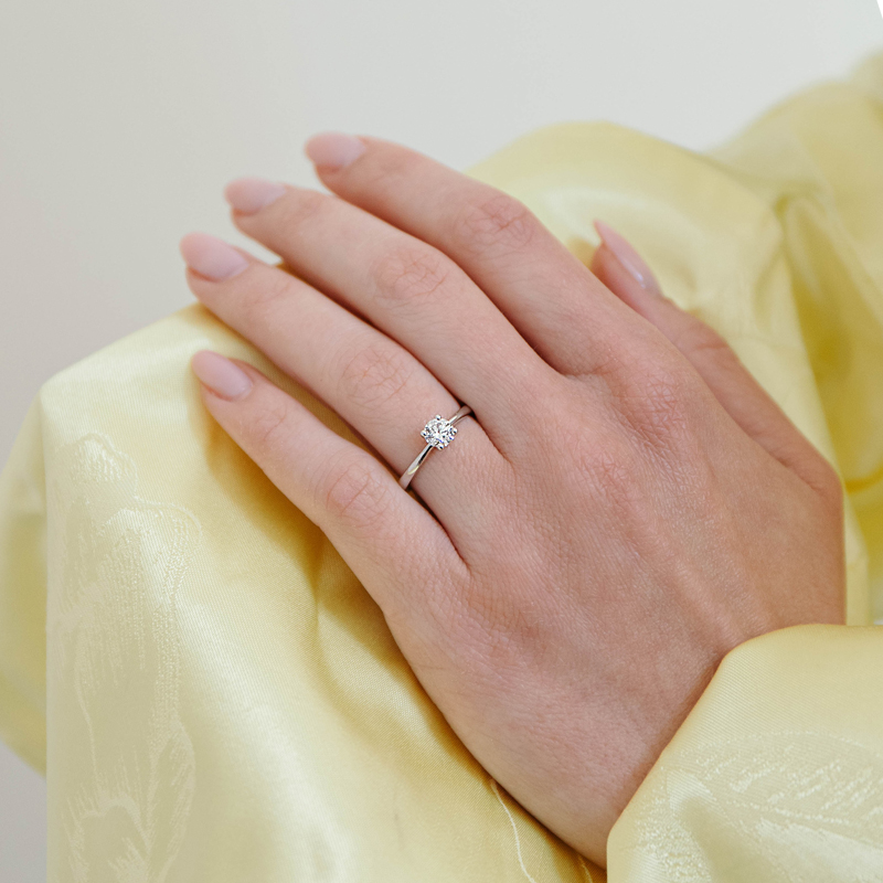 Inel Logodna Aur 18k Diamant GIA BLANCO'S