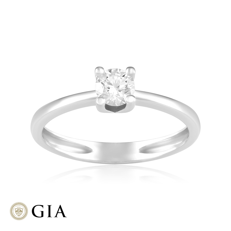 Inel Logodna Aur 18k Diamant GIA BLANCO'S