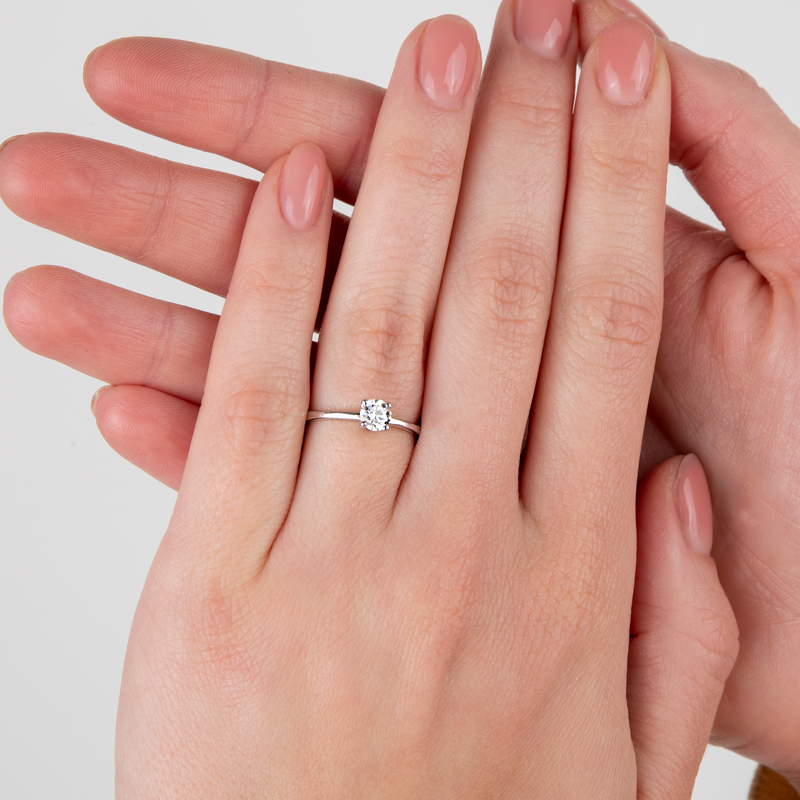 Inel Logodna Aur 18k Diamant GIA BLANCO'S