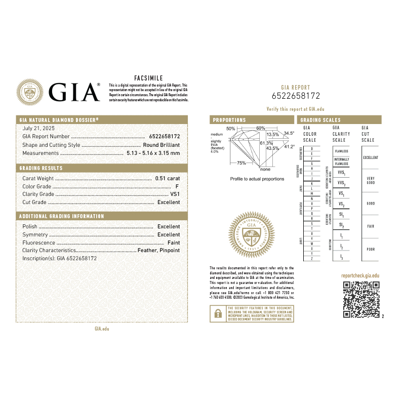 Inel Logodna Aur 18k Diamant GIA BLANCO'S