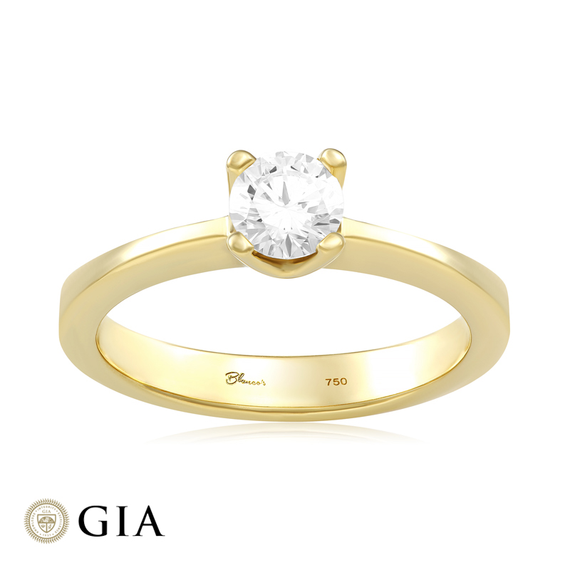Inel Logodna Aur 18k Diamant GIA BLANCO'S 