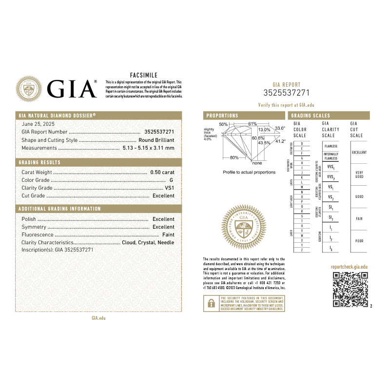 Inel Logodna Aur 18k Diamant GIA BLANCO'S 