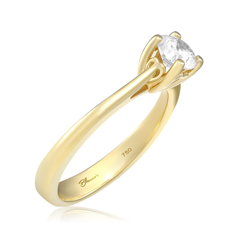 Inel Logodna Aur 18k Diamant GIA BLANCO'S