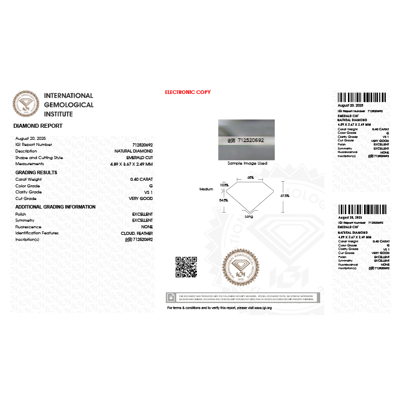 Inel Logodna Aur 18k Diamant IGI BLANCO'S