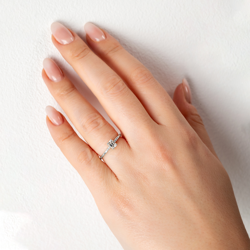 Inel Logodna Aur 18k Diamant IGI BLANCO'S