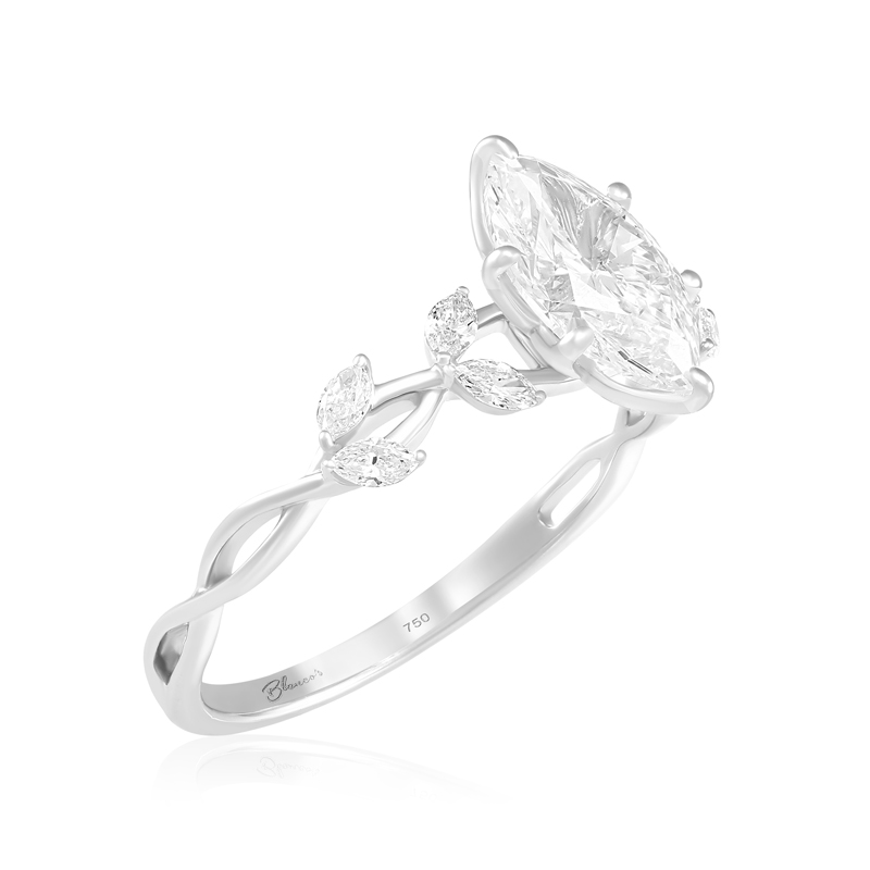 Inel Logodna Aur 18k Diamant IGI BLANCO'S