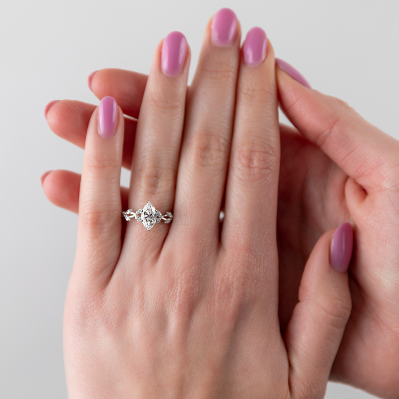 Inel Logodna Aur 18k Diamant IGI BLANCO'S