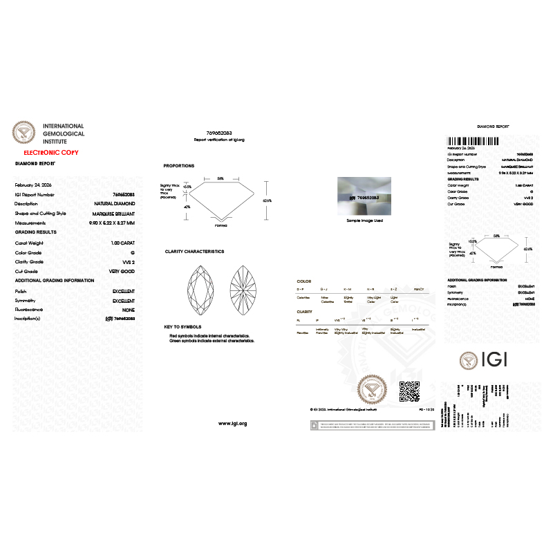 Inel Logodna Aur 18k Diamant IGI BLANCO'S