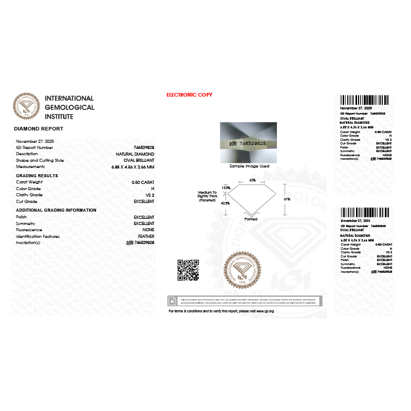 Inel Logodna Aur 18k Diamant IGI BLANCO'S