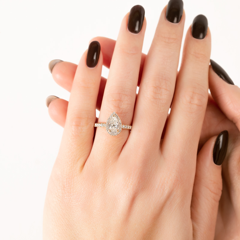 Inel Logodna Aur 18k Diamant IGI BLANCO'S