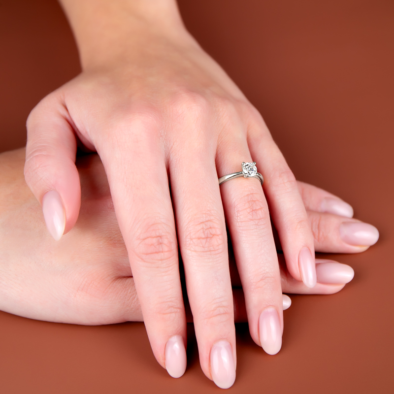 Inel Logodna Aur 18k Diamant IGI BLANCO'S