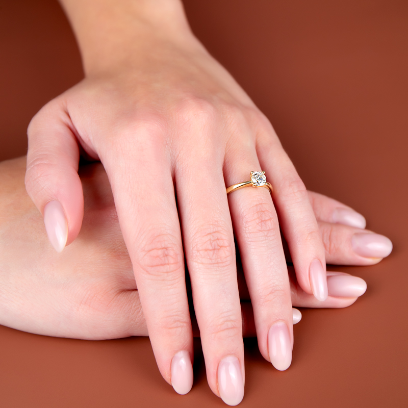 Inel Logodna Aur 18k Diamant IGI BLANCO'S