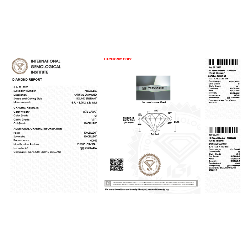 Inel Logodna Aur 18k Diamant IGI BLANCO'S