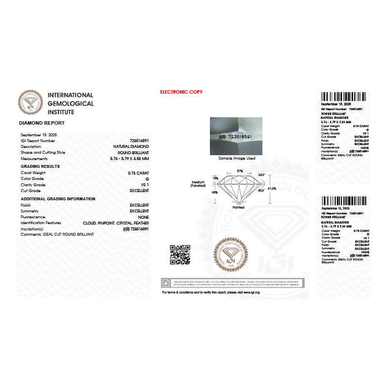 Inel Logodna Aur 18k Diamant IGI BLANCO'S