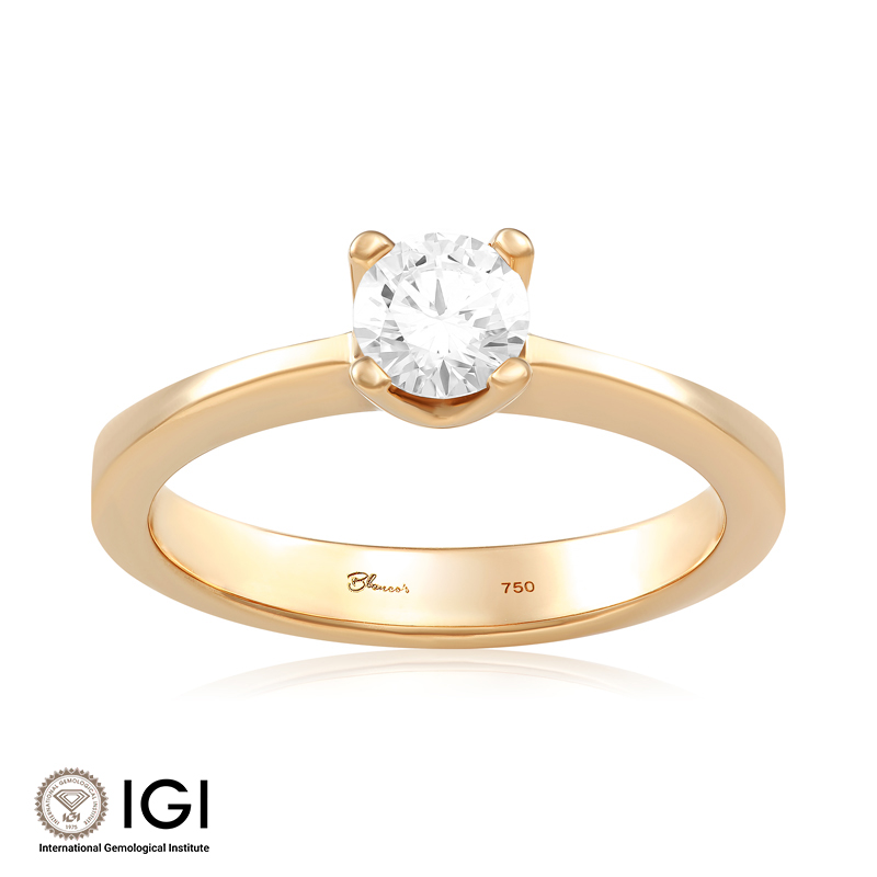 Inel Logodna Aur 18k Diamant IGI BLANCO'S Inel Logodna Aur 18k Diamant IGI BLANCO'S