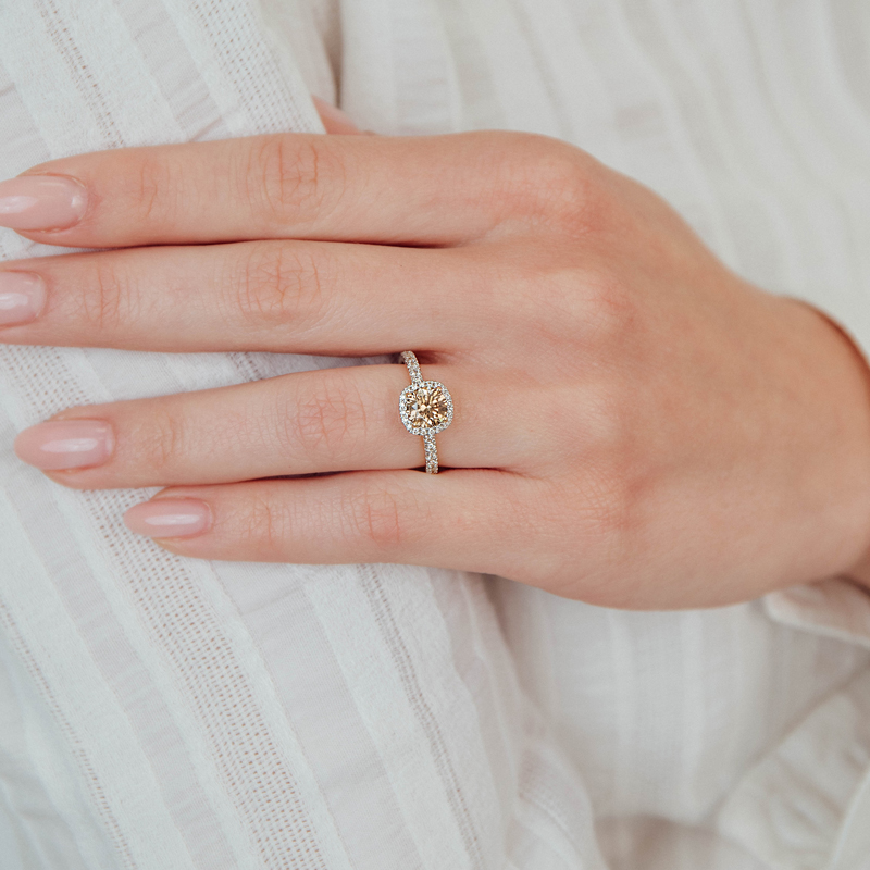 Inel Logodna Aur 18k Diamant IGI BLANCO'S