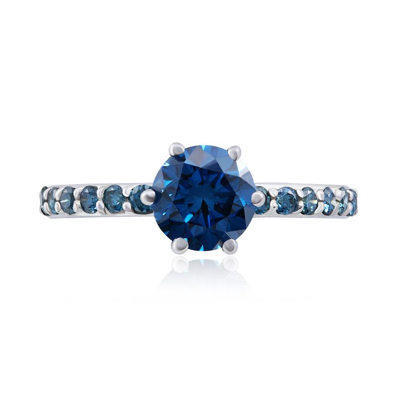 Inel Logodna Aur 18k Diamante Albastre, Diamante IGI DERUVO