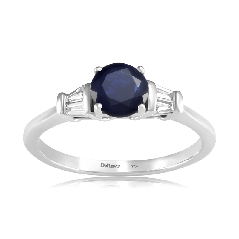 Inel Aur 18k Diamante, Safir DERUVO