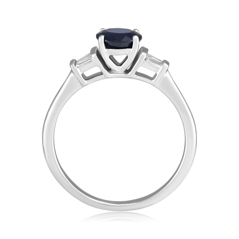 Inel Aur 18k Diamante, Safir DERUVO