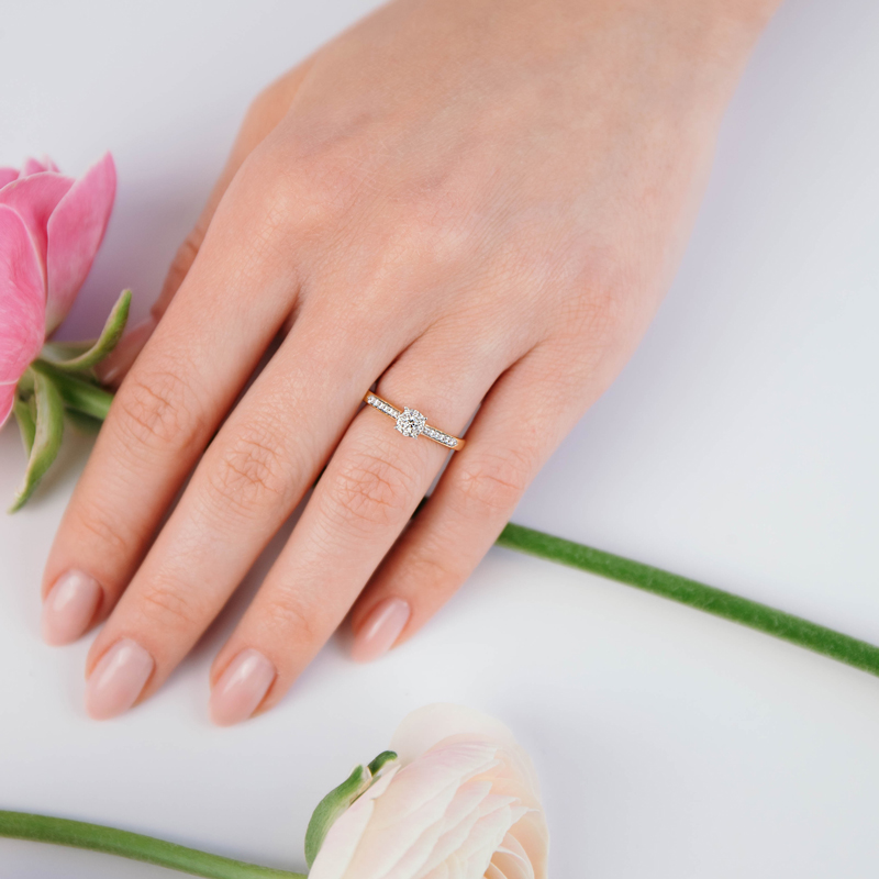 Inel Logodna Aur 18k Diamante BLANCO'S Inel Logodna Aur 18k Diamante BLANCO'S