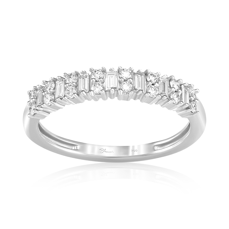 Inel Semi Eternity Aur 18k Diamante BLANCO'S