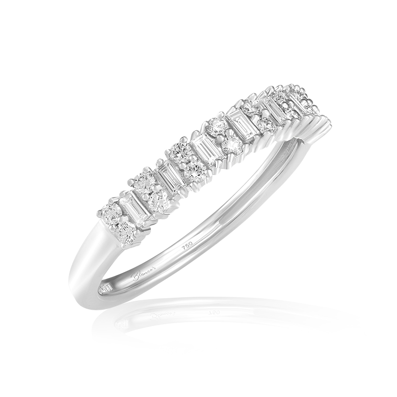 Inel Semi Eternity Aur 18k Diamante BLANCO'S