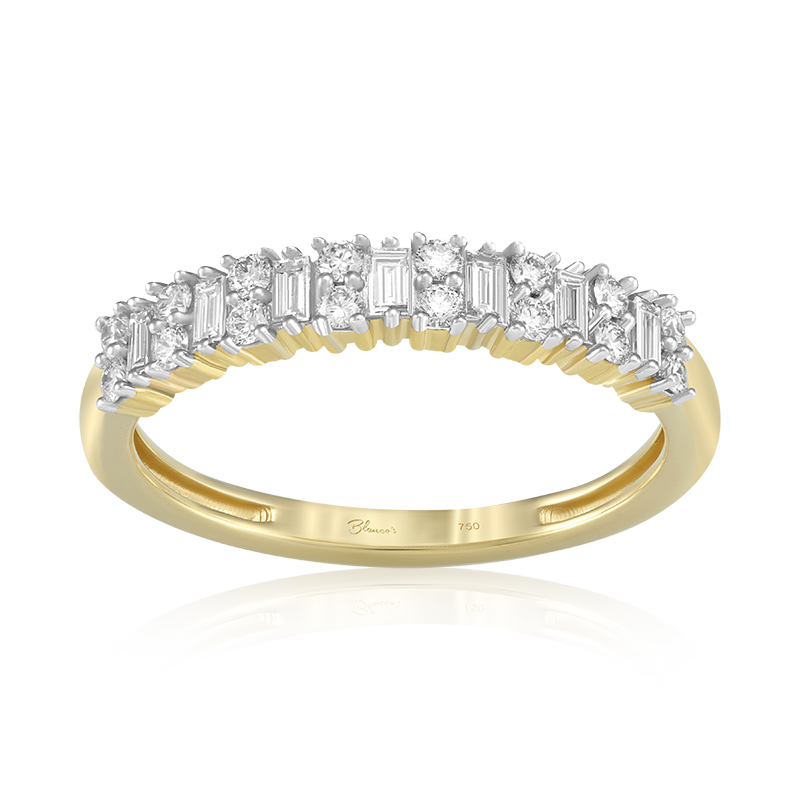 Inel Semi Eternity Aur 18k Diamante BLANCO'S