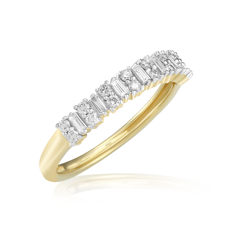 Inel Semi Eternity Aur 18k Diamante BLANCO'S