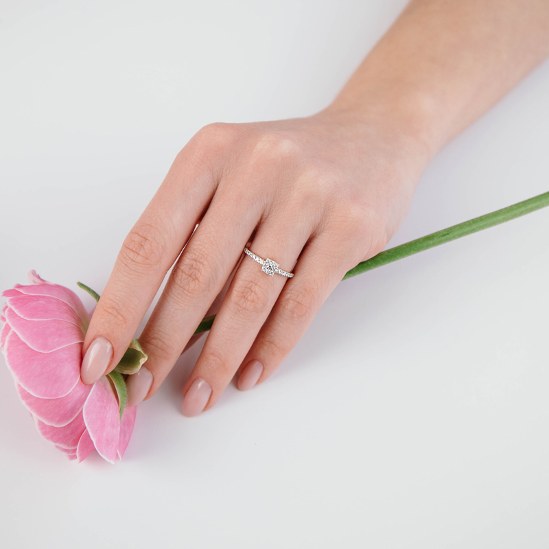 Inel Logodna Aur 18k Diamante BLANCO'S Inel Logodna Aur 18k Diamante BLANCO'S