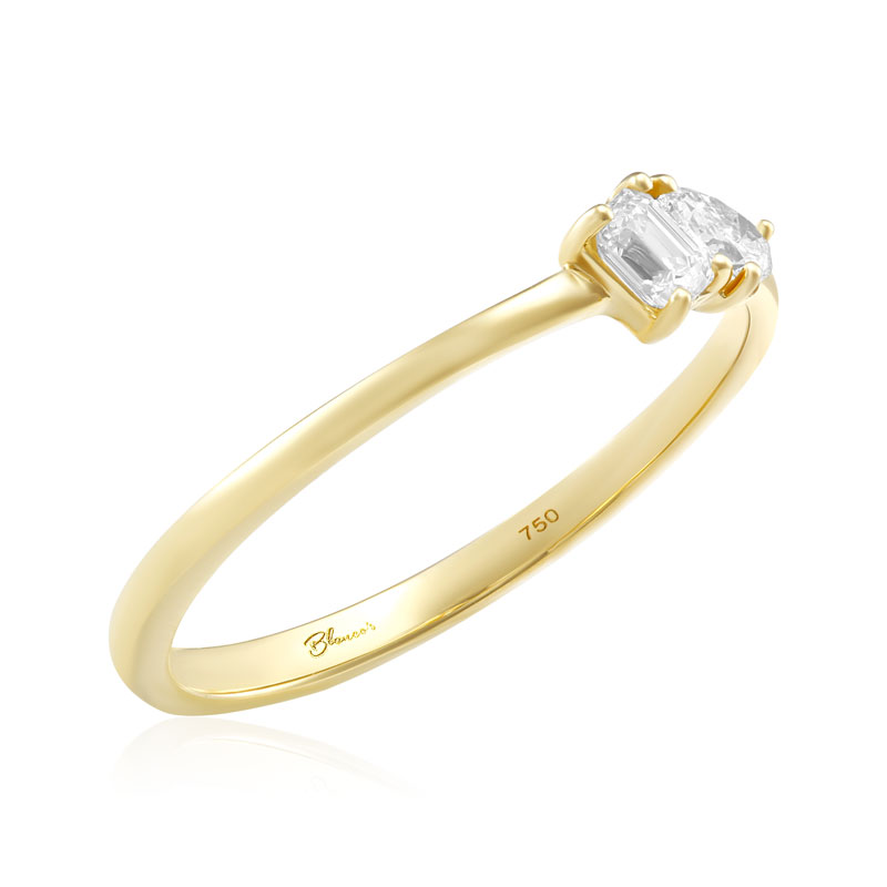 Inel Logodna Aur 18k Diamante BLANCO'S