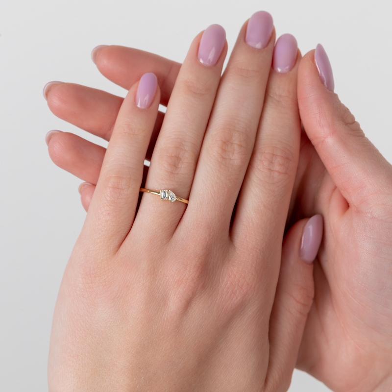 Inel Logodna Toi et Moi Aur 18k Diamante BLANCO'S