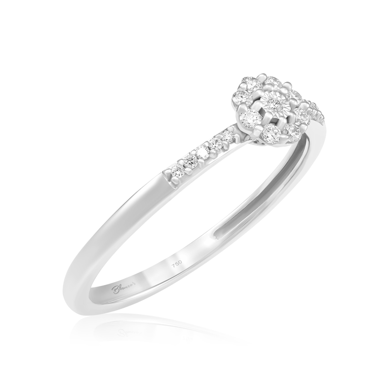 Inel Logodna Aur 18k Diamante BLANCO'S