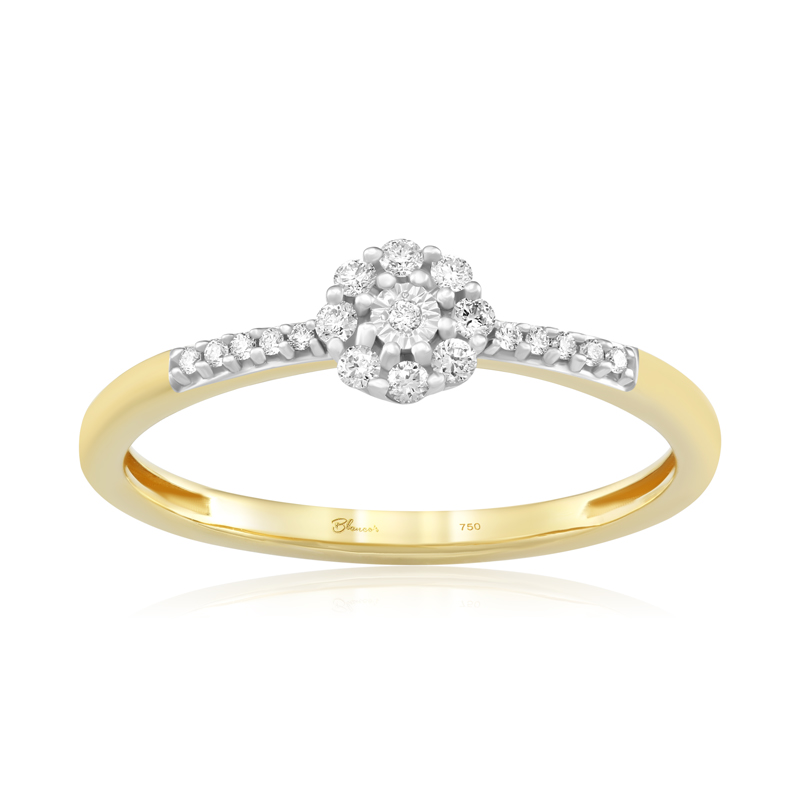 Inel Logodna Aur 18k Diamante BLANCO'S